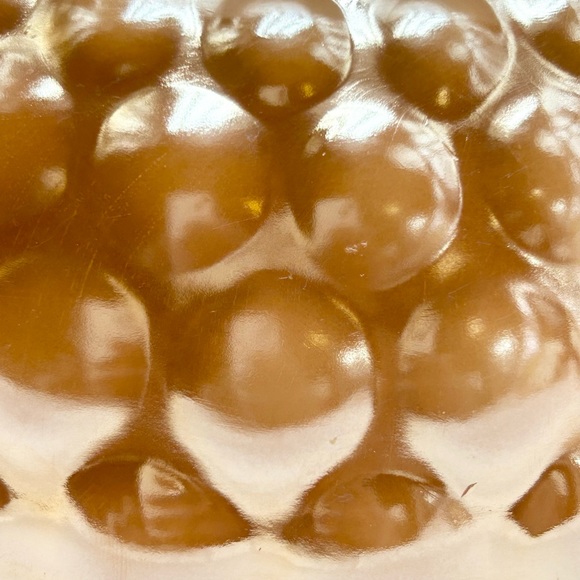 🔥👑⚓️🍑🧡🤍Fire King Anchor Hocking - Vintage Peach Lustre Large Bubble Bowl. - Picture 11 of 16